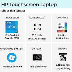 HP 2024 Newest Business Laptop,15.6" Touchscreen Laptop,Intel Core i5-