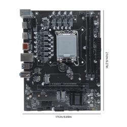 H610 Desktop Computer Motherboard DDR4 Memory LAG1700 Pin CPUi5 12400F
