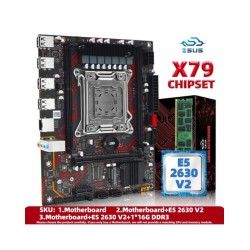 ZSUS X79 Motherboard Set Kit With Intel LGA2011 Xeon E5 2630 V2 CPU DD