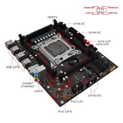 ZSUS X79 Motherboard Set Kit With Intel LGA2011 Xeon E5 2630 V2 CPU DD