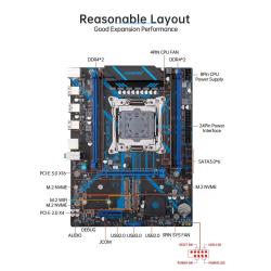 HUANANZHI X99 QD4 LGA 2011-3 XEON X99 Motherboard Intel E5 2640 2666 2