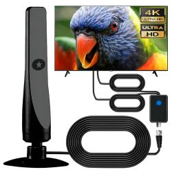 4K Digital TV Antenna Amplifier Signal Booster Indoor 50 Miles 1080P H