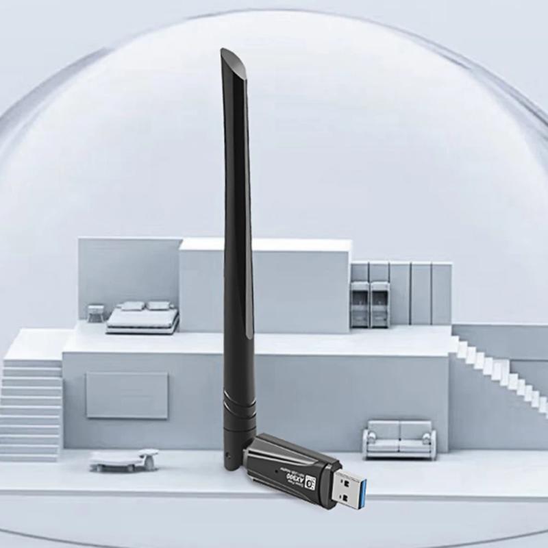 WiFi 6 2 in 1 Dongle 900Mbps Dual Band 2.4G&5GHz Wireless Receiver Dri