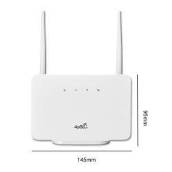 4G LTE CPE Router Modem 300Mbps WiFi Router Wireless External Antenna 