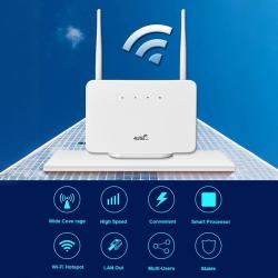 4G LTE CPE Router Modem 300Mbps WiFi Router Wireless External Antenna 
