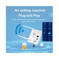 4g Lte Cpe Router Modem 300mbps Wifi Router External Antenna With Sim 