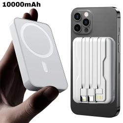 Magnetic Power Bank Portable Charger 10000mAh 15W Wireless Fast Charge