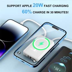 Magnetic Power Bank Portable Charger 10000mAh 15W Wireless Fast Charge
