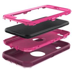 Dark Red Phone Case For iPhone SE 3rd 2022 For iPhone SE 2nd 2020 Heav