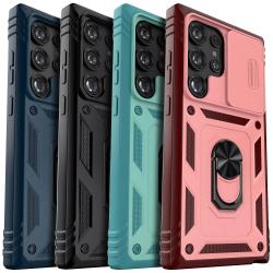 For Samsung Galaxy S24/S24+/S24 Ultra 5G Phone Case Hybrid Ring Kickst