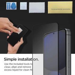 2PCS For Samsung Galaxy S24 FE 5G Case Friendly Full Coverage Clear Te