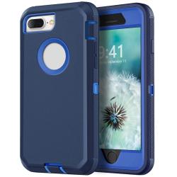 Blue Phone Case For iPhone 8 / iPhone 8 Plus Heavy Duty Shockproof Pro