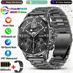 2025 nuevo reloj inteligente militar para hombres IP68 impermeable dep