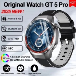 2025 nuevo reloj GT5 Pro reloj inteligente 1,53 "pantalla AMOLED NFC G