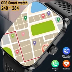 Reloj inteligente LIGE con rastreador de movimiento GPS para hombre, r