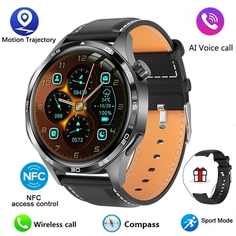 Reloj inteligente GT5 PRO para hombre, 5 Pro, pantalla AMOLED HD, Blue