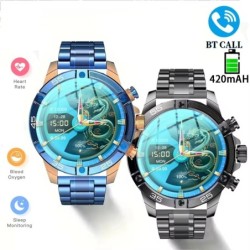 Nuevo reloj inteligente para hombre, asistente de voz AI de negocios, 