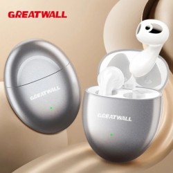 GREATWALL Wireless Bluetooth Earphones Oval Design HIFI Headphones 9D 