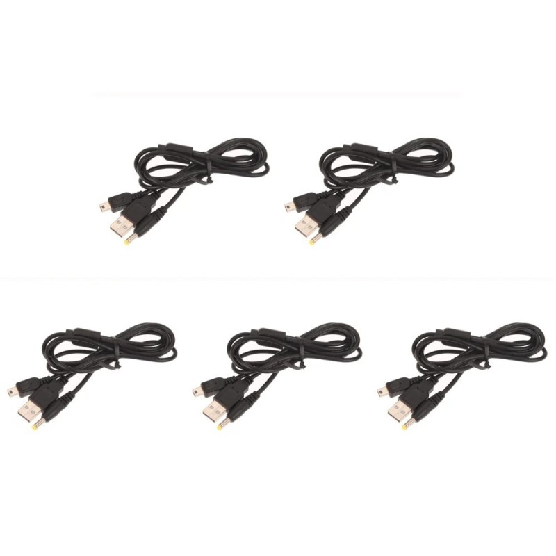 5-20Pcs For Sony PSP 2000 3000 2 in 1 USB Data Charge Cable Cord Repla