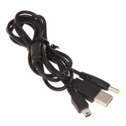 5-20Pcs For Sony PSP 2000 3000 2 in 1 USB Data Charge Cable Cord Repla