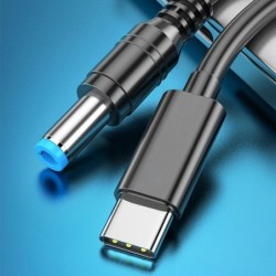 Type-C To DC5525 Male Power Charger Cable 9V 12V 15V 20V PD100W Power 