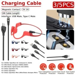 3/5PCS Magnetic Charger Cable USB /Type-C Charging Cable Charger Conne