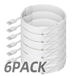 6pcs 6ft Fast Charging USB Cable for IPhone Lightning Cable for IPhone