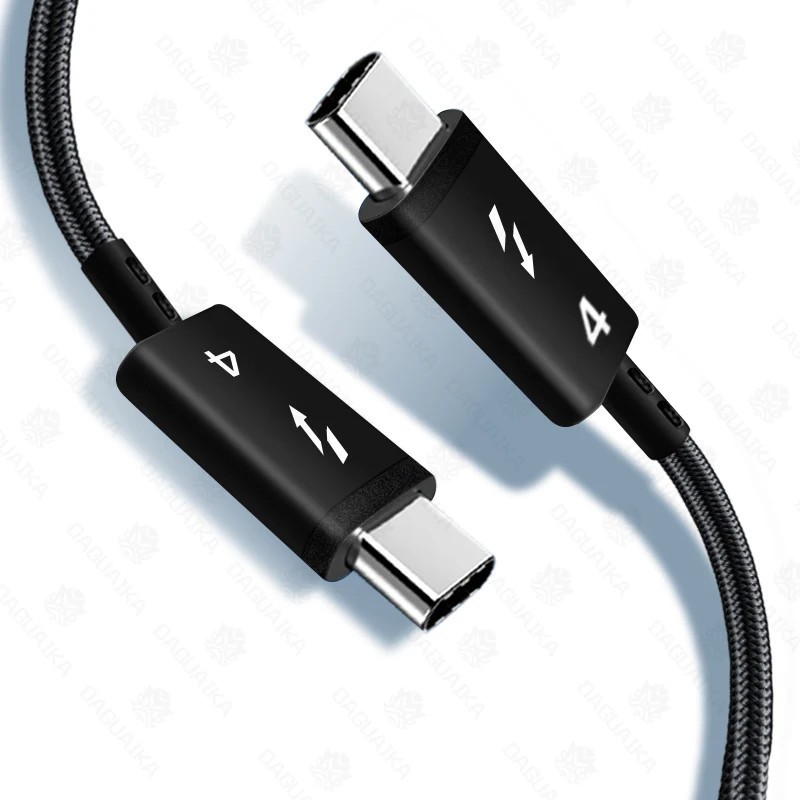 Thunder-bolt 4 USB C to Type C Cable USB4 40Gbps USB-C Data Cable PD 2