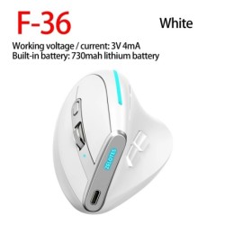 ZELOTES F-26C F35 F36 F17 Ergonomic Vertical Mouse 2.4G Wireless Gamin