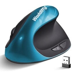 Ergonomic Mouse Wireless Vertical Mouse with 6 Buttons for Laptop Desk