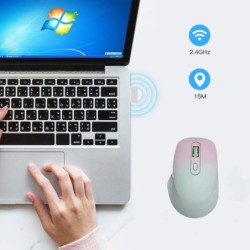 Wireless Mouse, 2.4G Noiseless Mouse, USB Receiver, Portable Computer 