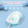 AJ52 RGB Lightweight Gaming Mouse, Programmable 7 Buttons, Ergonomic LED Backlit USB Gamer Mice for Windows Mac OS Linux