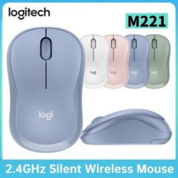 Logitech M221 2.4GHz Wireless Mouse 3 Buttons Silent Mice Optical Ergo