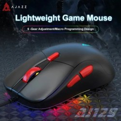 Ajazz AJ129 RGB Wired Mouse Gamer 12400 DPI Optical 7 Buttons USB Mous