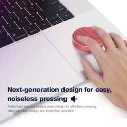 Ultra Thin Wireless Computer Mouse 3 Mode BT 5.2/2.4G/USB Mini Capacit