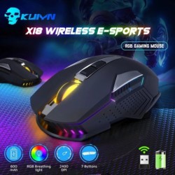MAMBASNAKE x ZIYOU LANG X18 Wireless Gaming Mouse, Rechargeable Silent