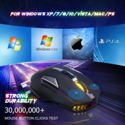 MAMBASNAKE x ZIYOU LANG X18 Wireless Gaming Mouse, Rechargeable Silent