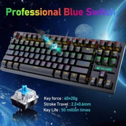 MAMBASNAKE x ZIYOU LANG K2 Wired Mechanical Gaming Keyboard Blue Switc