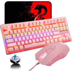 MAMBASNAKE x ZIYOU LANG Wired K2 Pink blue Switch gaming keyboard and 