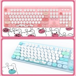 MOFii Hello Bear 2.4G Wireless Keyboard and Mouse Combo Plug and Play 