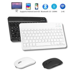 Mini Wireless Keyboard & Mouse Combo, Bluetooth for iPad/Android Table