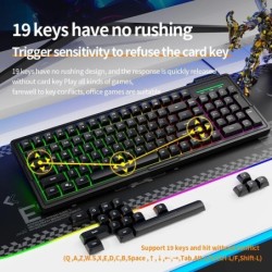 RGB Wired Membrane Keyboard Multi-Color Available, Silent/Business Off
