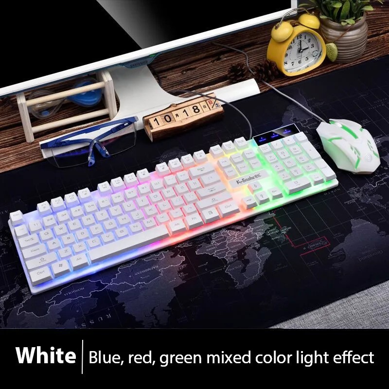 KM320 Keyboard And Mouse Set Waterproof Luminous Game Backlit Keyboard KM320 Keyboard And Mouse Set Waterproof Luminous Game Backlit Keyboard