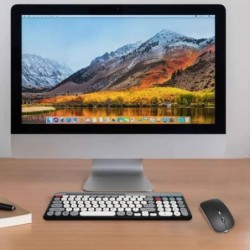2.4Ghz BT 2 Mode Keyboard and Mouse Combo Ergonomic Multi-Device Keybo