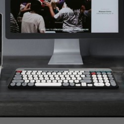 2.4Ghz BT 2 Mode Keyboard and Mouse Combo Ergonomic Multi-Device Keybo