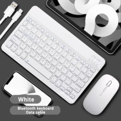 Bluetooth Keyboard Mouse For iPad Mac Android Phone Tablet Slim Office
