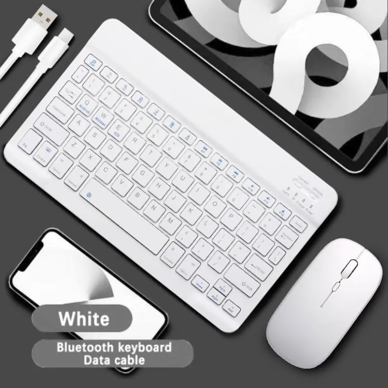 Bluetooth Keyboard Mouse For iPad Mac Android Phone Tablet Slim Office Bluetooth Keyboard Mouse For iPad Mac Android Phone Tablet Slim Office