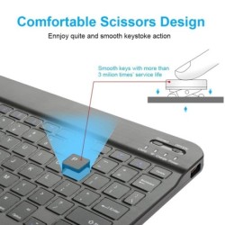 Bluetooth Keyboard Mouse For iPad Mac Android Phone Tablet Slim Office