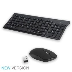 SeenDa Russian Spain Wireless Keyboard and Mouse Combo 2.4G Full Size 