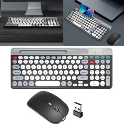 2.4Ghz Bluetooth-compaitble Dual Mode Wireless Multi-Device Keyboard M